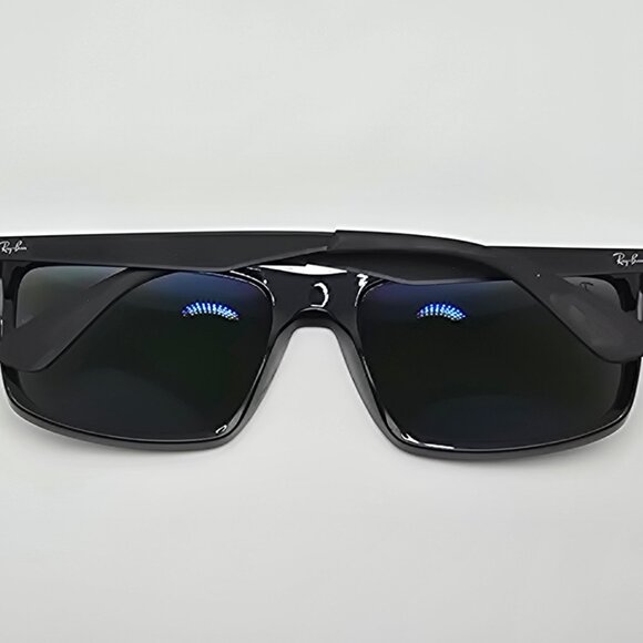 Ray-Ban RB4228 601/9A Black Frame Polarized G15 Green Lens Sunglasses Italy 58mm - Picture 9 of 13